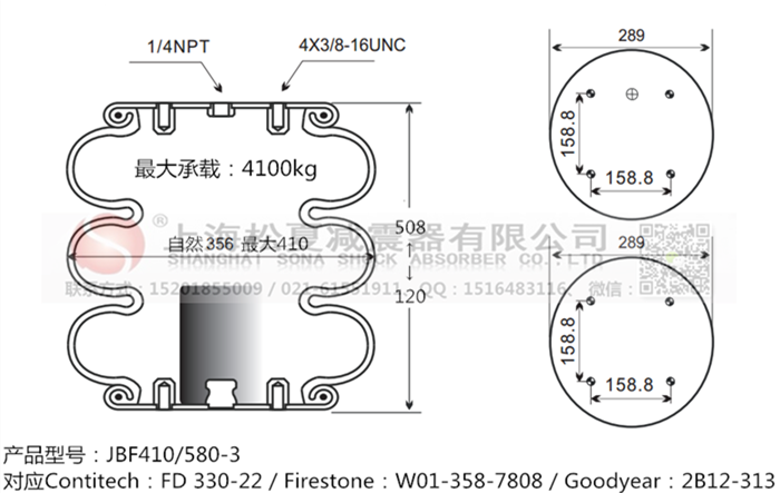 JBF410/580-3橡膠<a href='http://m.samuraioftokyo.com/' target='_blank'><u>空氣彈簧</u></a>